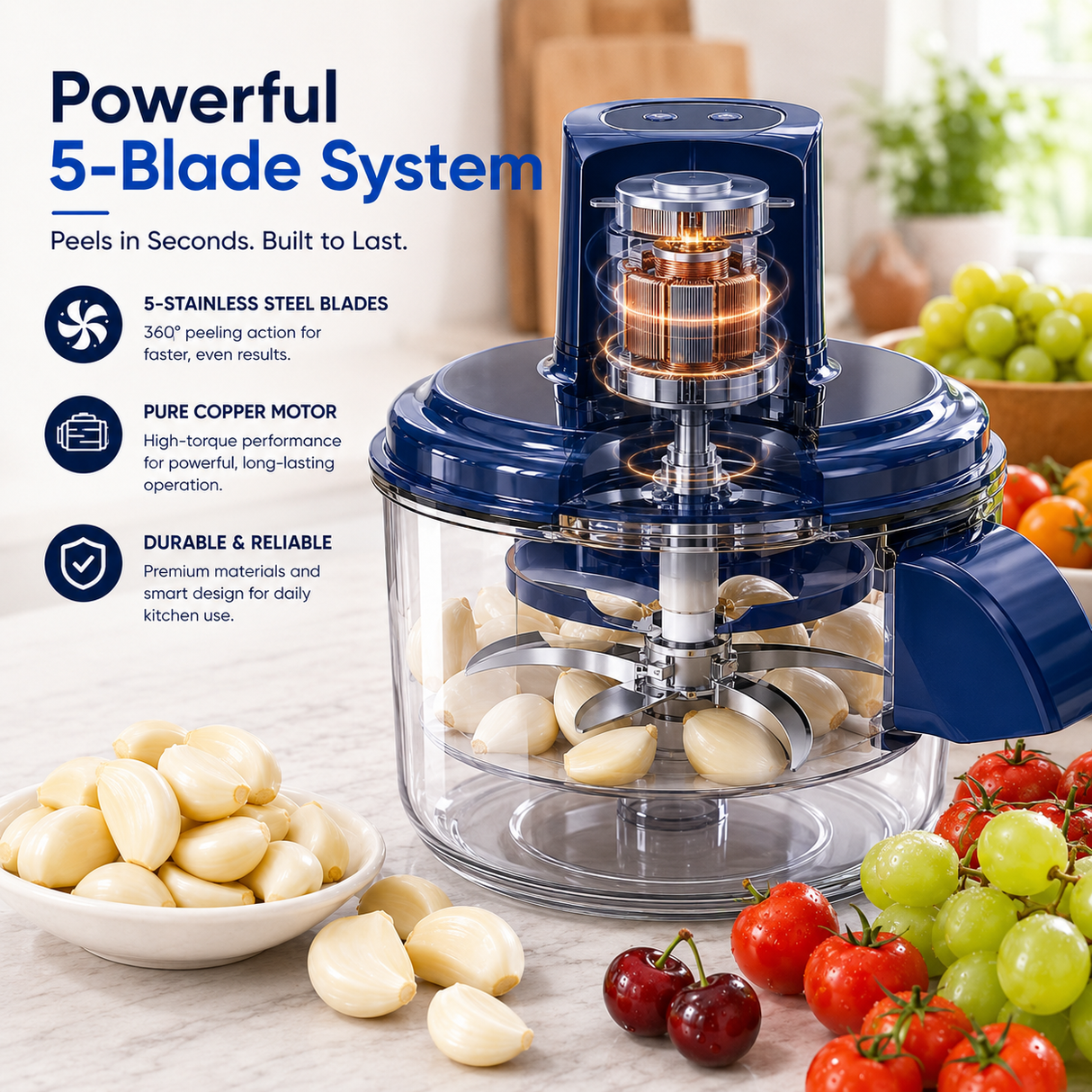 ๐ง๐No More Peeling by HandโกElectric Peeler