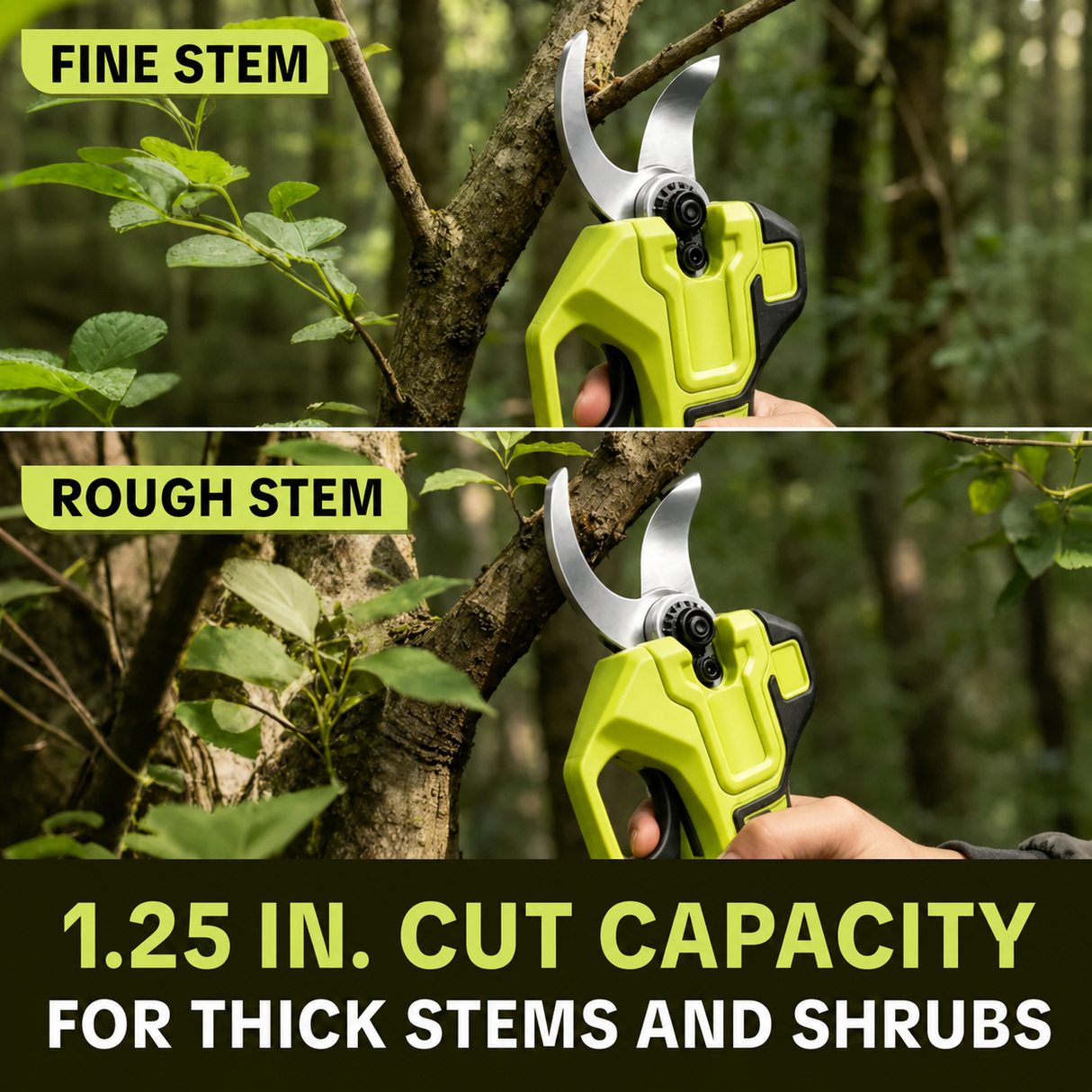 βοΈπ³Cordless Electric Pruning Shears β 21V Battery Powered Garden Cutter