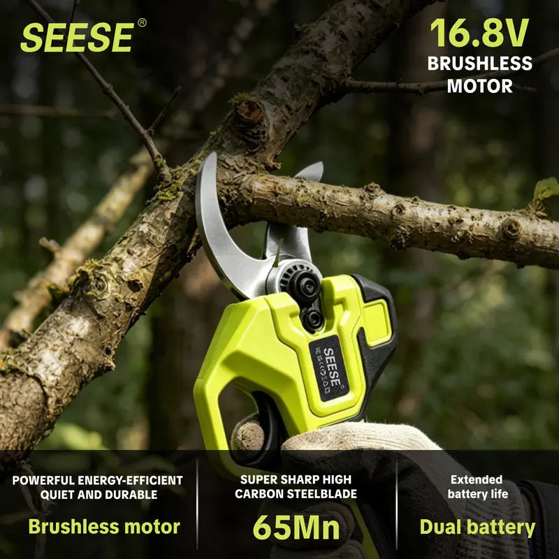 ✂️🌳Cordless Electric Pruning Shears – 21V Battery Powered Garden Cutter