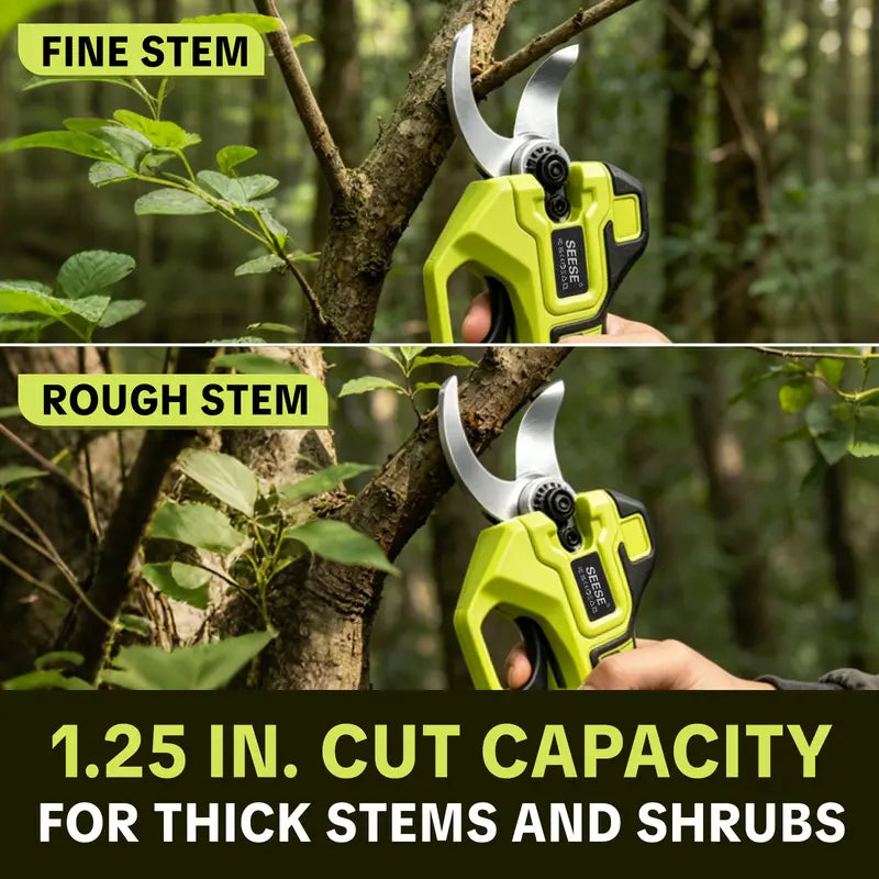 ✂️🌳Cordless Electric Pruning Shears – 21V Battery Powered Garden Cutter